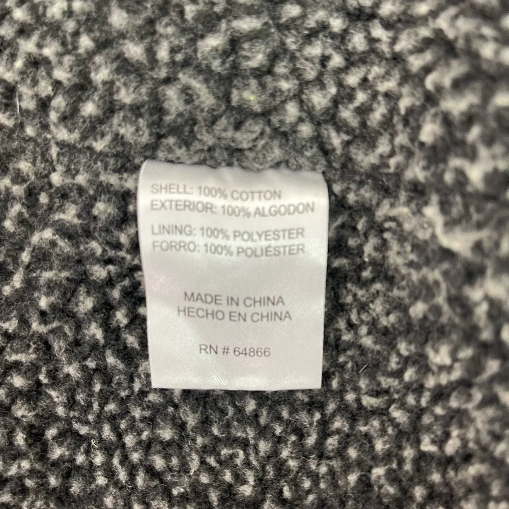 Lee Men’s Size XL Black Canvas Faux Sherpa Lined Vest - Picture 11 of 15